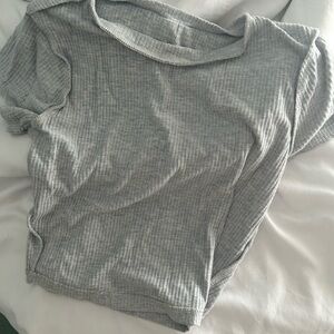 garage grey crop top, size xs, brand new